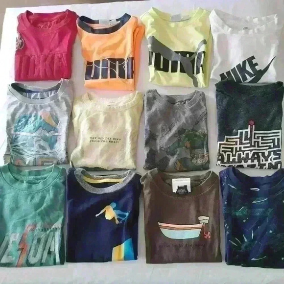 12 pcs. Bundle Boys T Shirts Sizes: 4 - 6 Assorted Brand Name #KC002 - Picture 1 of 16